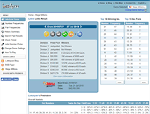 Tablet Screenshot of lottolyzer.com